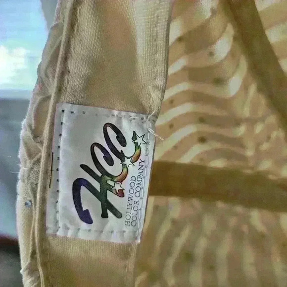 Hollywood color company HCC womans Baseball cap khaki/light yellow color NWT. - Picture 7 of 8